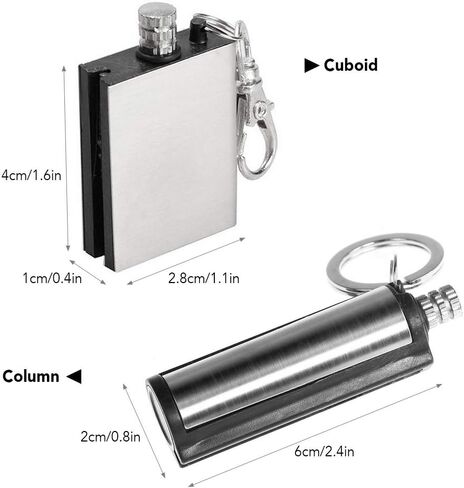 Lixada 2 Pack Permanent Match Forever Lighter Emergency Fire Starter Metal Match Lighter Matchbox in Saudi Arabia