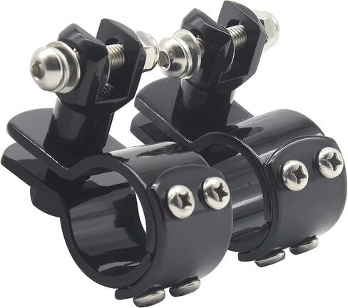 YHMOTO Motorcycle Foot Peg Clamps Highway Pegs Mount Kit 1.25" Crash Bars Footpeg Engine Guard Mounting Brackets Fit for Harley Davidson Honda Yamaha Suzuki Kawasaki in Saudi Arabia