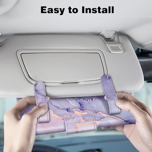 CaseBot Car Visor Tissue Holder, Sun Visor Napkin Holder, Mask Holder for Car, PU Leather Backseat Tissue Box for Car Truck SUV, Blooming Hibiscus in Saudi Arabia