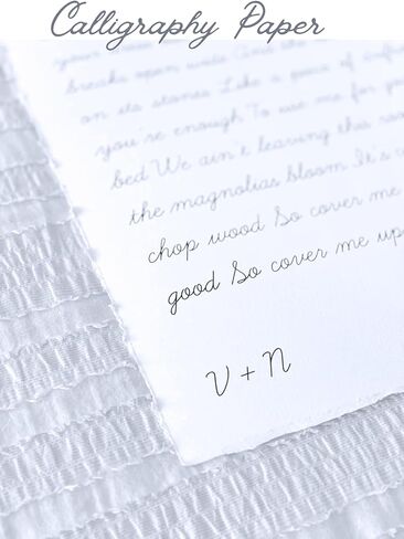 300 جرام لكل متر مربع / 25 ورقة - ورق رسم فارغ مصنوع يدويًا بألوان مائية - ورق أوراق فضفاض لوسائط مختلطة - ورق مصنوع يدويًا من القطن للفنانين/الدعوات/الحرف اليدوية (7 بوصات × 5 بوصات، أبيض) in Kuwait