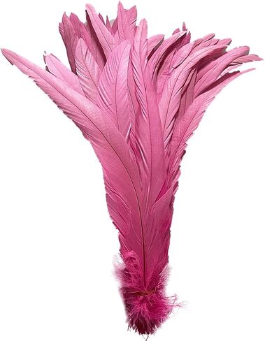 20 PCS 14-16 inch Natural Rooster CoqueTail Feathers for Stage Performance and Costume Decoration, Halloween Carnival (Dark Green) in Saudi Arabia