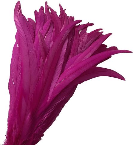 20 PCS 14-16 inch Natural Rooster CoqueTail Feathers for Stage Performance and Costume Decoration, Halloween Carnival (Dark Green) in Saudi Arabia
