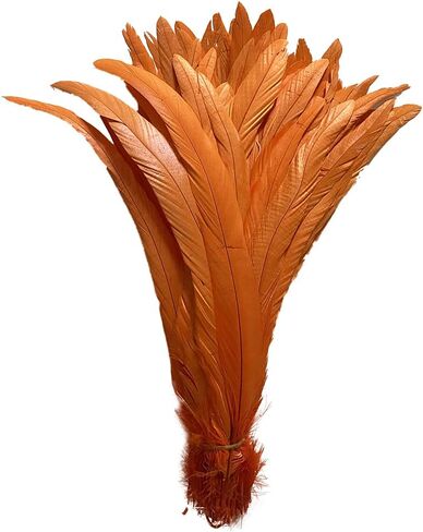 20 PCS 14-16 inch Natural Rooster CoqueTail Feathers for Stage Performance and Costume Decoration, Halloween Carnival (Dark Green) in Saudi Arabia