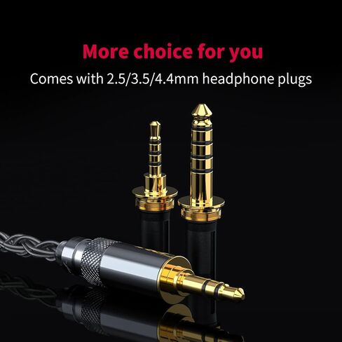 كابل سماعة الرأس FiiO LC-RDPro ترقية 3.9FT عالي الدقة MMCX يأتي مع مقابس قابلة للتبديل 2.5/3.5/4.4 مم in Kuwait