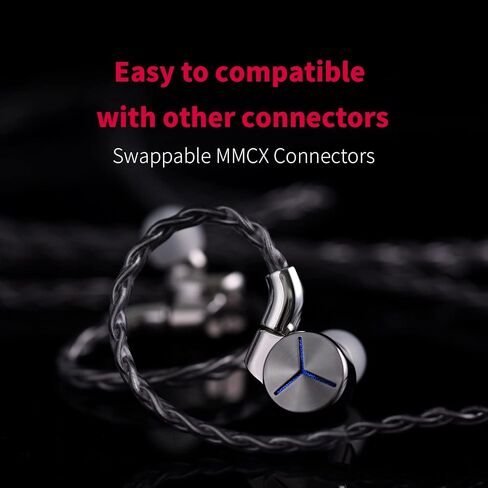 كابل سماعة الرأس FiiO LC-RDPro ترقية 3.9FT عالي الدقة MMCX يأتي مع مقابس قابلة للتبديل 2.5/3.5/4.4 مم in Kuwait