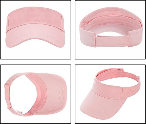 Kids Golf Visor Hat Children Ponytail Sports Hats Cotton Sun Visors Caps Child Summer Sports Visor Girls Athletic Adjustable in Saudi Arabia