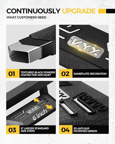 لوحات الجري والخطوات قضبان نيرف مناسبة لـ 2015-2024 تشيفي كولورادو/جي إم سي كانيون كابينة الطاقم، زوج من الخطوات الجانبية لباب السيارة مقاس 6 بوصات، قضبان نيرف، ألواح الشاحنات، قضبان الخطوة - شعار فضي in Kuwait