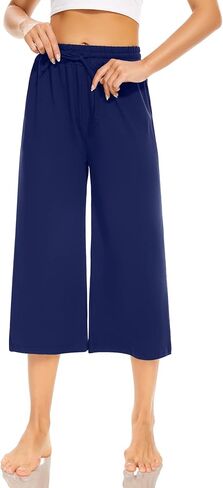 بنطال كابري أزرق ملكي من SUNYAA وبنطلون كابري كاكي للنساء بجيوب in Kuwait