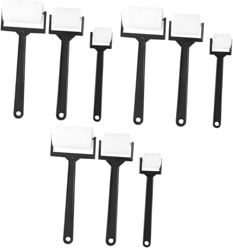 3 مجموعات من إسفنجة الطلاء الدوارة من KJHBV، فرشاة إسفنجية للرسم، بكرات طلاء إسفنجية للأطفال، فرشاة إسفنجية مرسومة بالرسم، أداة التعلم المبكر، أداة الرسم، حافة الأطفال الصغار، إيفا بيضاء صغيرة in Kuwait