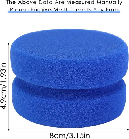 عبوة إسفنجة دائرية لشمع السيارة من Xrkuu، 3.15 × 1.93 بوصة، إسفنجات طلاء دائرية للفنان 4 قطع 4 ألوان مع حقيبة شبكية ذات شعاع أسود لإزالة الشعر بالشمع، والتنظيف، والفنون، والحرف اليدوية، والمطبخ - أزرق داكن، أصفر، أسود، أحمر in Kuwait