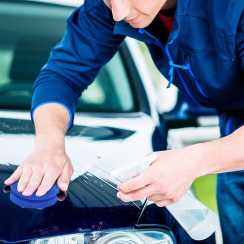 عبوة إسفنجة دائرية لشمع السيارة من Xrkuu، 3.15 × 1.93 بوصة، إسفنجات طلاء دائرية للفنان 4 قطع 4 ألوان مع حقيبة شبكية ذات شعاع أسود لإزالة الشعر بالشمع، والتنظيف، والفنون، والحرف اليدوية، والمطبخ - أزرق داكن، أصفر، أسود، أحمر in Kuwait