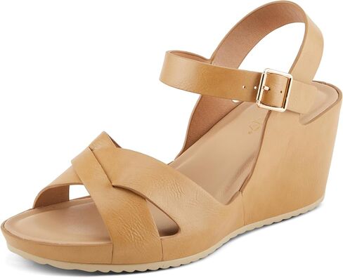 PATRIZIA Women's LYRIC Cross-Strapped Wedge Sandals in Saudi Arabia