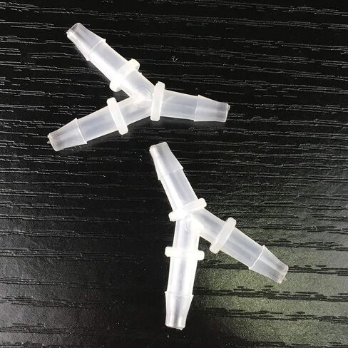 autoBbox PP Polypropylene Equal Barb Y Tee 1/8 Inch Inch Hose ID Plastic Fitting Connector Boat Water Air Aquarium O2 Fuel for 1/8 ID Hose Pack of 2 in Saudi Arabia