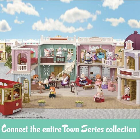 متجر Calico Critters Town Series الكبير متعدد الأقسام، بيت الدمى الأنيق، من 36 شهرًا إلى 96 شهرًا in Kuwait