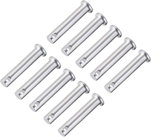 uxcell Single Hole Clevis Pins,5mm x 35mm Flat Head Zinc-Plating Steel 10 Pcs in Saudi Arabia