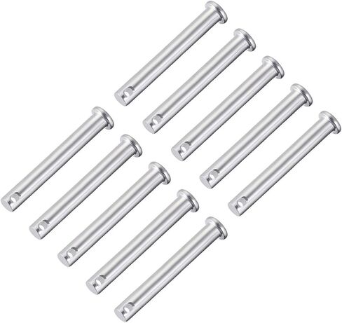 uxcell Single Hole Clevis Pins,5mm x 35mm Flat Head Zinc-Plating Steel 10 Pcs in Saudi Arabia