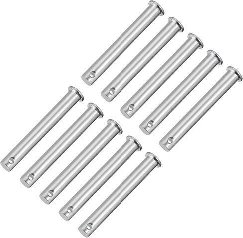 uxcell Single Hole Clevis Pins,5mm x 35mm Flat Head Zinc-Plating Steel 10 Pcs in Saudi Arabia