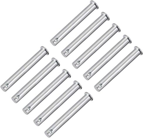 uxcell Single Hole Clevis Pins,5mm x 35mm Flat Head Zinc-Plating Steel 10 Pcs in Saudi Arabia