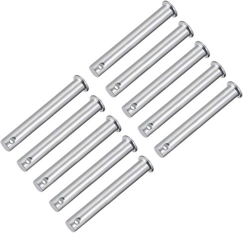 uxcell Single Hole Clevis Pins,5mm x 35mm Flat Head Zinc-Plating Steel 10 Pcs in Saudi Arabia