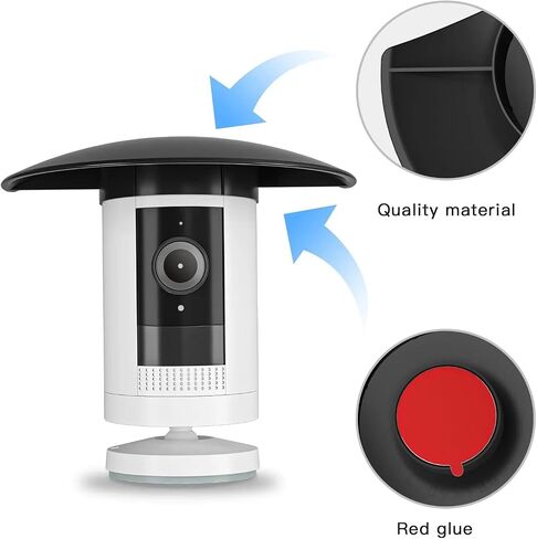 OkeMeeo Sun Shade Cover for Ring Stick Up Cam, Rain Cover Shield for Stick Up Cam 3rd Gen(Black) in Saudi Arabia