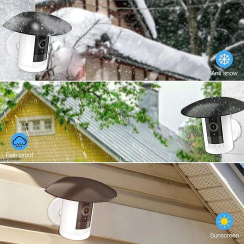 OkeMeeo Sun Shade Cover for Ring Stick Up Cam, Rain Cover Shield for Stick Up Cam 3rd Gen(Black) in Saudi Arabia