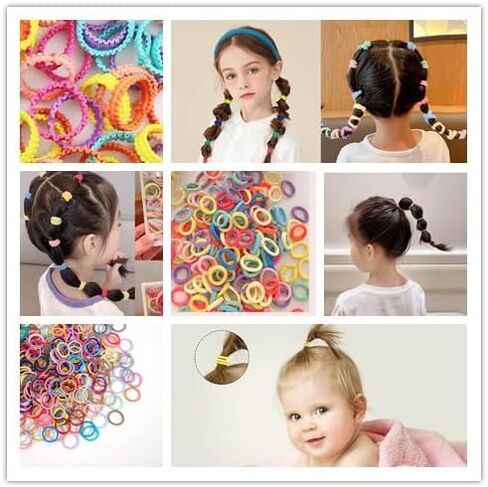 540PCS Cute Baby Girls Hair Clips and Hair Ties Gift Set, Hair Bows, Hair Clips and Hair Ties Rainbow Flower Butterfly Styling Set for Babies Newborn Infant Toddlers Little Kids Girls in Kuwait
