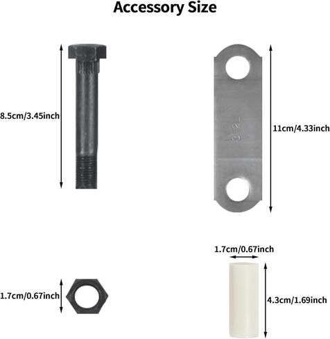 ikare Tandem Trailer Axle Suspension Kit, 4 Leaf Trailer Springs with U-Bolt Kit and Shackle 3500lb Single Trailer Leaf Springs for Trailer Axle, Trailer Axle Hanger Kit in Kuwait