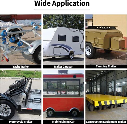 ikare Tandem Trailer Axle Suspension Kit, 4 Leaf Trailer Springs with U-Bolt Kit and Shackle 3500lb Single Trailer Leaf Springs for Trailer Axle, Trailer Axle Hanger Kit in Kuwait