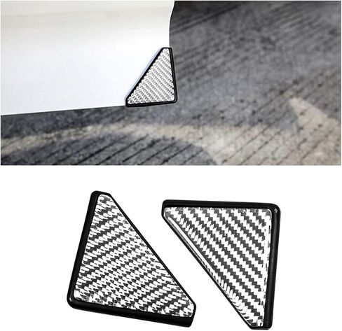 BESULEN 2Pcs Car Door Edge Guards, Carbon Fiber Car Door Corner Protector, Anti-Collision Auto Front Door Self-Adhesive Car Door Protector Sticker, Car Accessories for Auto SUV Trucks in Saudi Arabia
