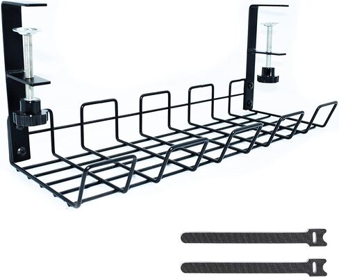 صينية إدارة الكابلات تحت المكتب من باتديو، بدون مثقاب إلى حامل كابل المكتب، صينية إدارة الأسلاك، رف إدارة الكابلات in Kuwait