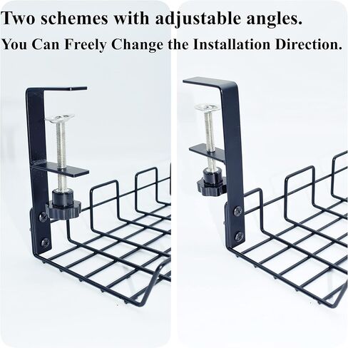 صينية إدارة الكابلات تحت المكتب من باتديو، بدون مثقاب إلى حامل كابل المكتب، صينية إدارة الأسلاك، رف إدارة الكابلات in Kuwait