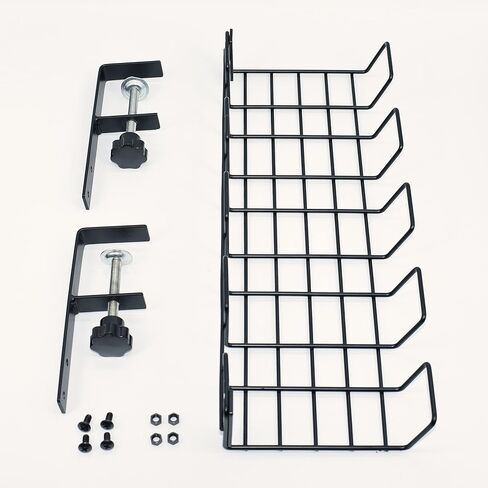 صينية إدارة الكابلات تحت المكتب من باتديو، بدون مثقاب إلى حامل كابل المكتب، صينية إدارة الأسلاك، رف إدارة الكابلات in Kuwait