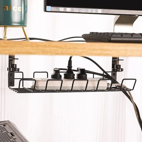 صينية إدارة الكابلات تحت المكتب من باتديو، بدون مثقاب إلى حامل كابل المكتب، صينية إدارة الأسلاك، رف إدارة الكابلات in Kuwait