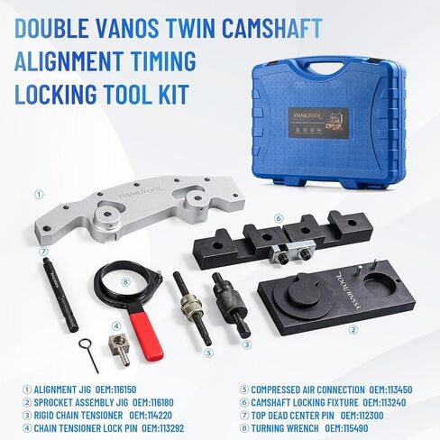 YSSNIUTOOL Timing Tool Kit for BMW M52 M52TU M54 M56 6 Cylinder Engine Camshaft Alignment Timing Locking Tool Set, Pack of 9 in Saudi Arabia