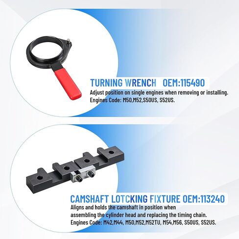 YSSNIUTOOL Timing Tool Kit for BMW M52 M52TU M54 M56 6 Cylinder Engine Camshaft Alignment Timing Locking Tool Set, Pack of 9 in Saudi Arabia