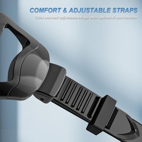 BuyCard عبوتان من معدات الغطس للبالغين، قناع الغطس الجاف، قناع الغطس، رؤية بانورامية واسعة 180 درجة، مجموعة الغطس الاحترافية للبالغين تتنفس بحرية (أسود وأصفر) in Kuwait