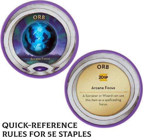 The Master's Vault: 150 D&D Quick Reference Item Cards or Item Tokens from 5E Player's Handbook - Illustrated TTRPG Weapons, Armors, Spellcasting Focuses, and More – D&D Accessories (Cards 4-pack) in Kuwait