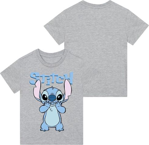 Disney Girls Stitch Shirt 2 Pack |Girls Multipack Shirts | Stitch T Shirts for Girls | Gray 8 in Saudi Arabia
