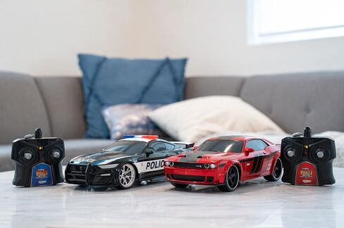 جادا تويز هايبر تشارجرز 1:16 2020 فورد موستانج شيلبي GT500 و2019 دودج تشالنجر SRT سيارة تحكم عن بعد، ألعاب للأطفال والكبار in Saudi Arabia