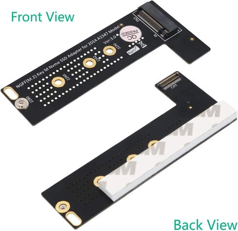 PCI-E x4 x2 M.2 NGFF M-Key NVME AHCI SSD Converter Card Adapter Raiser for 2014 MacBook Mini A1347 MEGEN2 MEGEM2 MEGEQ2 NVME SSD in Saudi Arabia