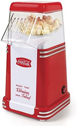 Nostalgia 16 Cup Hot Air Popcorn Maker | Makes Hot, Healthy Popcorn, No Oil Needed | Measuring Cap for Kernels Included | White in Saudi Arabia