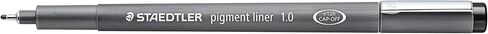 Staedtler Pigment Liner, Fineliner Pen for Drawing, Drafting, Journaling, 1mm, Black, 308 10-9 in Saudi Arabia