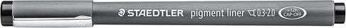 Staedtler Pigment Liner, Fineliner Pen for Drawing, Drafting, Journaling, 1mm, Black, 308 10-9 in Saudi Arabia