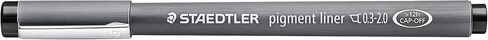 Staedtler Pigment Liner, Fineliner Pen for Drawing, Drafting, Journaling, 1mm, Black, 308 10-9 in Saudi Arabia