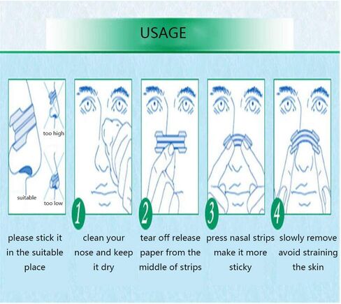 50 PCS Nasal Strips for Reduce Snoring,Anti Snoring and Improve Sleeping at Night,Large Size 66mm*19mm,Snoring Solution for Men & Women in Saudi Arabia