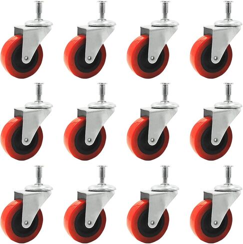 أفضل خدمة عبر الإنترنت 6 عبوات 2 بوصة عجلة دوارة منخفضة المستوى لعربة خدمة الزاحف حامل عمود البراز in Kuwait