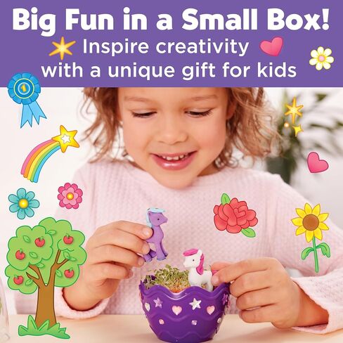 Creativity for Kids Mini Garden: Axolotl Terrarium - STEM Science Kit for Kids, Axolotl Arts and Crafts for Kids, Kids Gifts Stocking Stuffers and DIY Girls Toys Age 6-8+ in Saudi Arabia