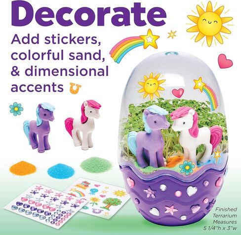 Creativity for Kids Mini Garden: Axolotl Terrarium - STEM Science Kit for Kids, Axolotl Arts and Crafts for Kids, Kids Gifts Stocking Stuffers and DIY Girls Toys Age 6-8+ in Saudi Arabia