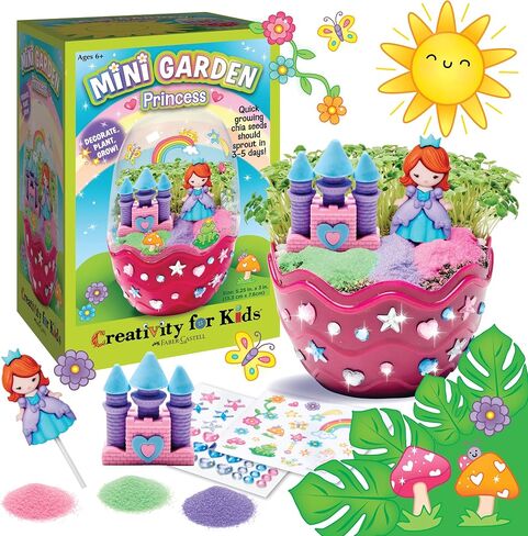Creativity for Kids Mini Garden: Axolotl Terrarium - STEM Science Kit for Kids, Axolotl Arts and Crafts for Kids, Kids Gifts Stocking Stuffers and DIY Girls Toys Age 6-8+ in Saudi Arabia