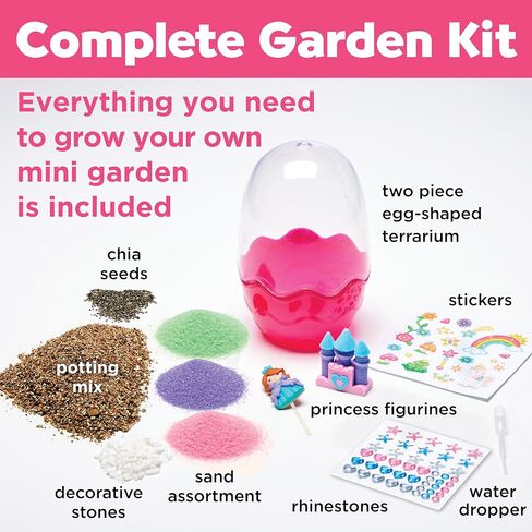 Creativity for Kids Mini Garden: Axolotl Terrarium - STEM Science Kit for Kids, Axolotl Arts and Crafts for Kids, Kids Gifts Stocking Stuffers and DIY Girls Toys Age 6-8+ in Saudi Arabia